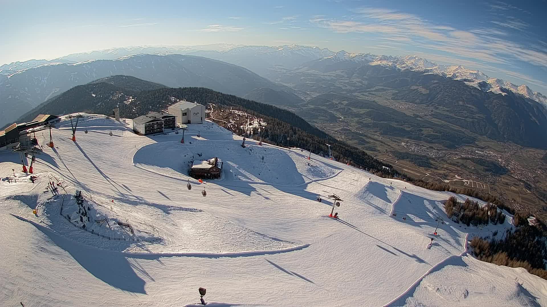 Kronplatz peak Ski resort | view to Bruneck