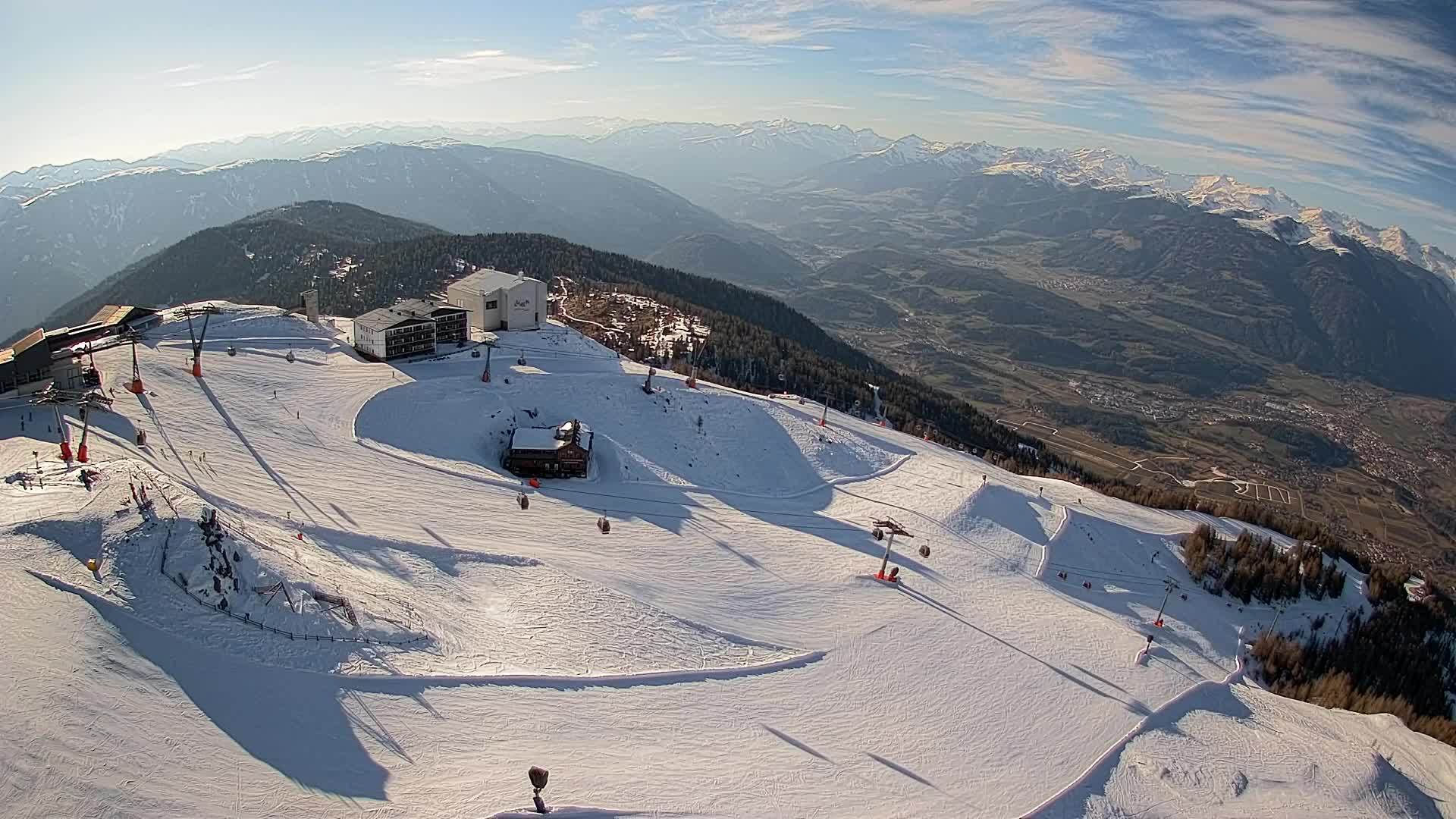 Smučišče Kronplatz – vrh | pogled na Bruneck