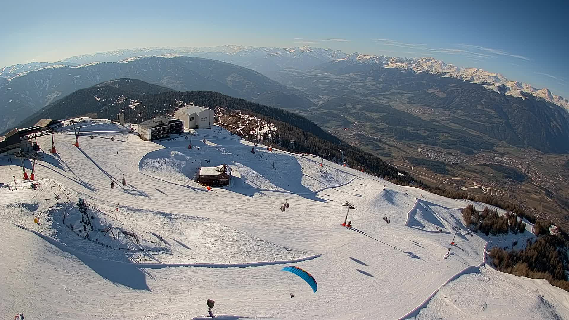 Smučišče Kronplatz – vrh | pogled na Bruneck