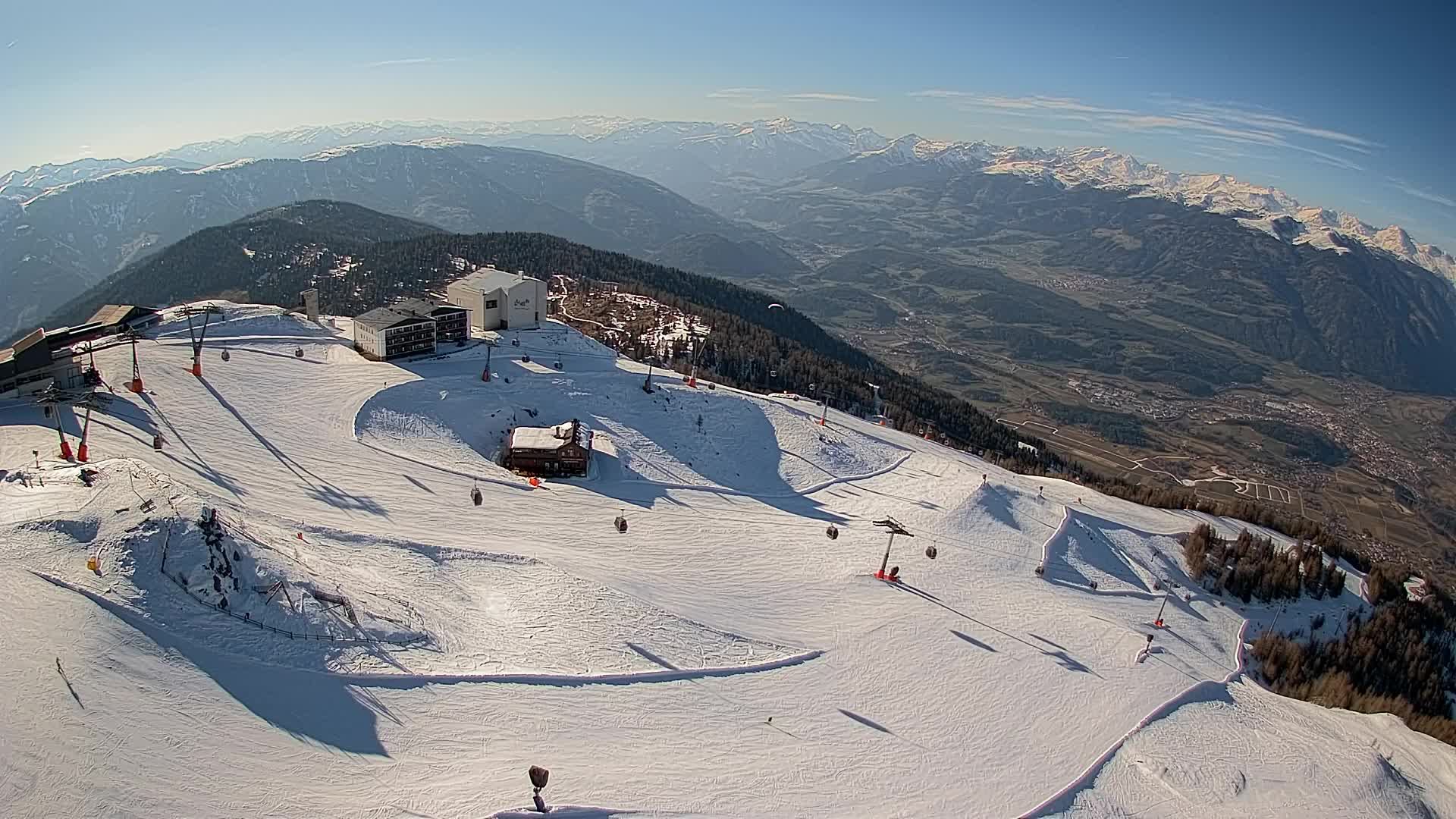 Kronplatz peak Ski resort | view to Bruneck
