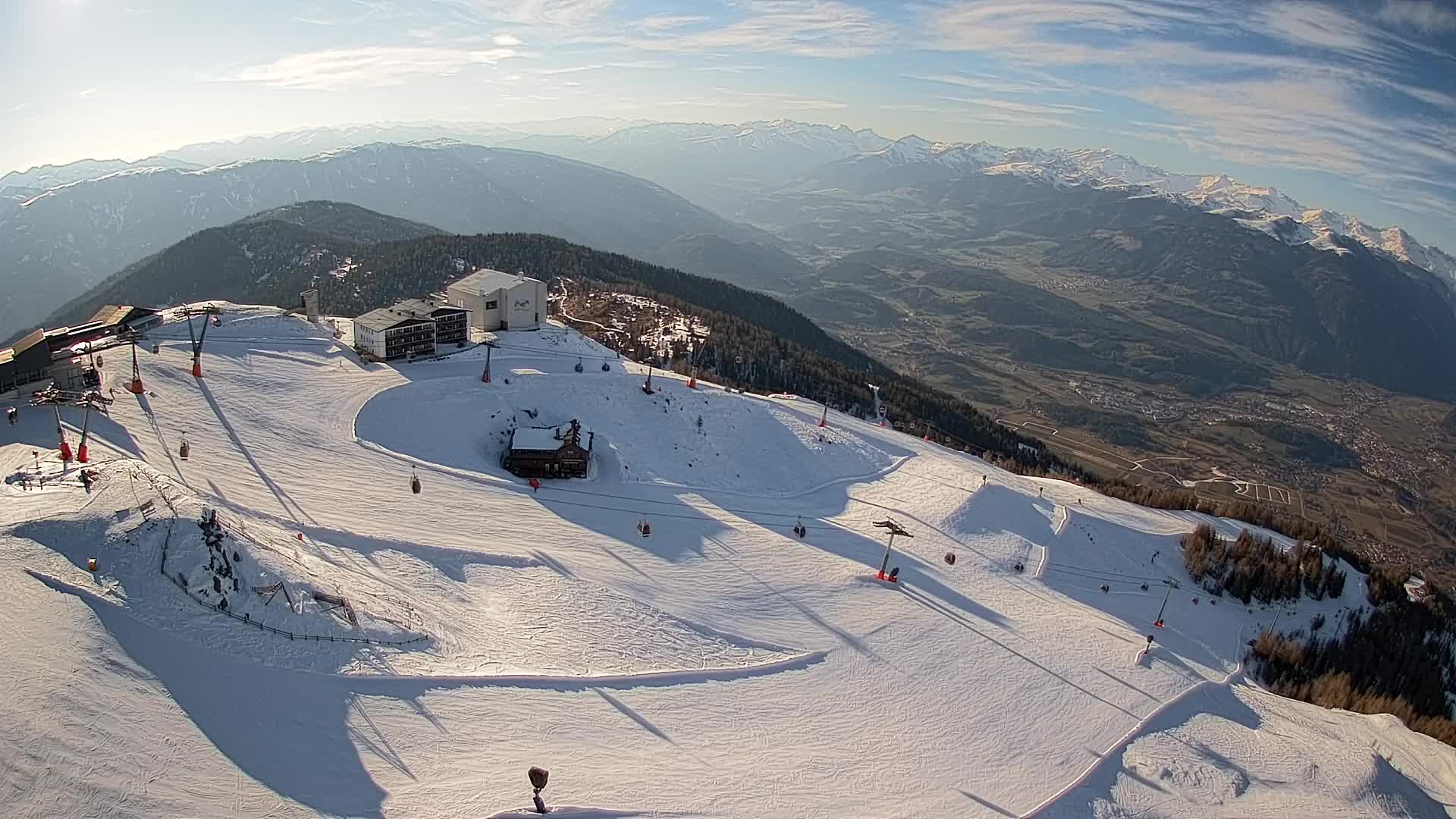 Kronplatz peak Ski resort | view to Bruneck