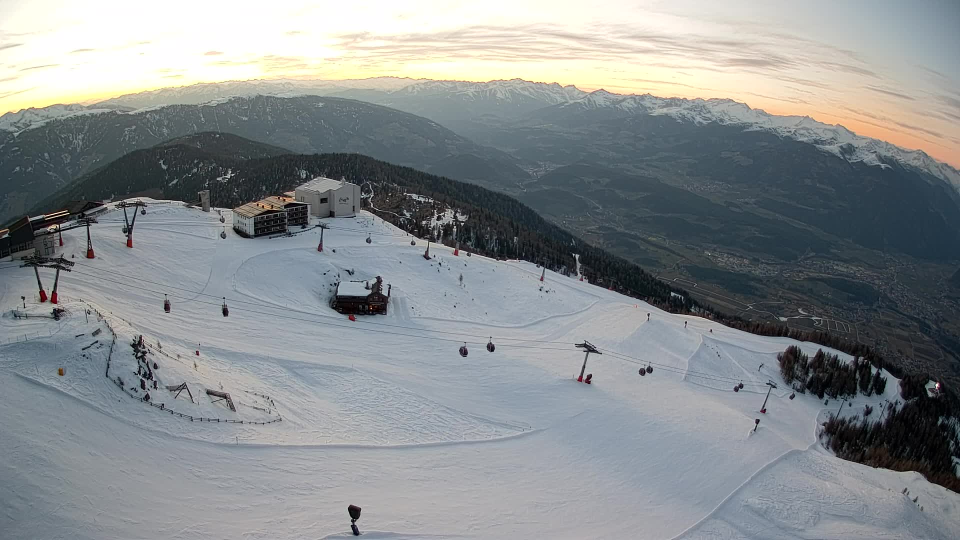 Kronplatz peak Ski resort | view to Bruneck