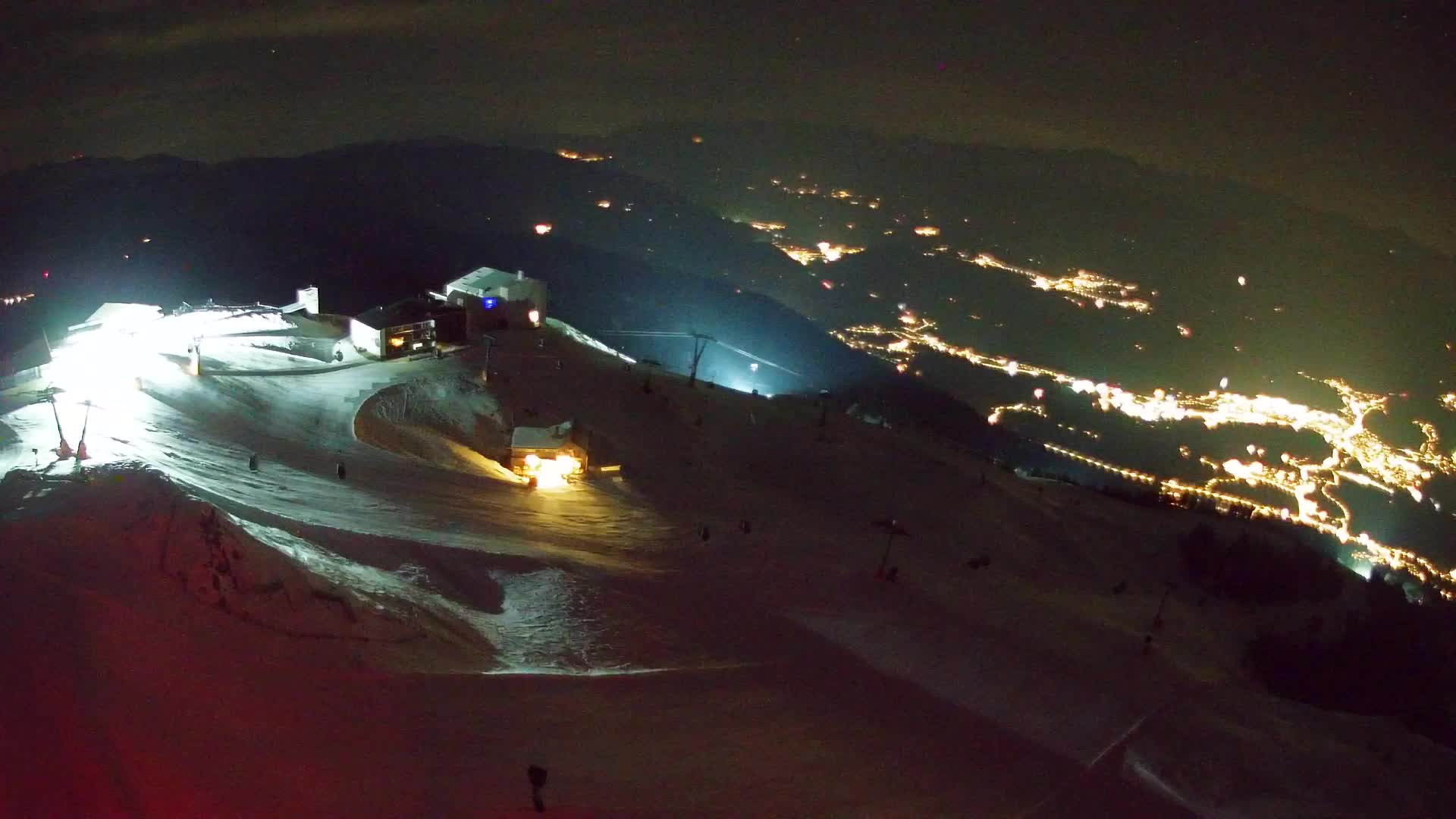 Station de ski Kronplatz sommet | vue sur Brunico