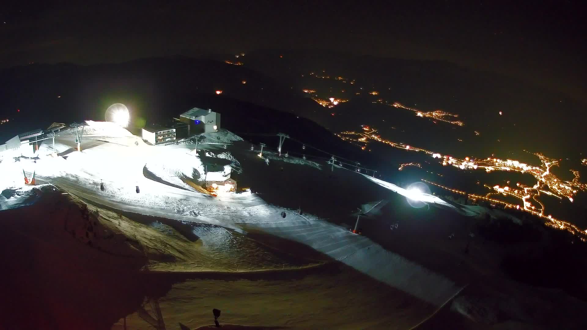 Station de ski Kronplatz sommet | vue sur Brunico
