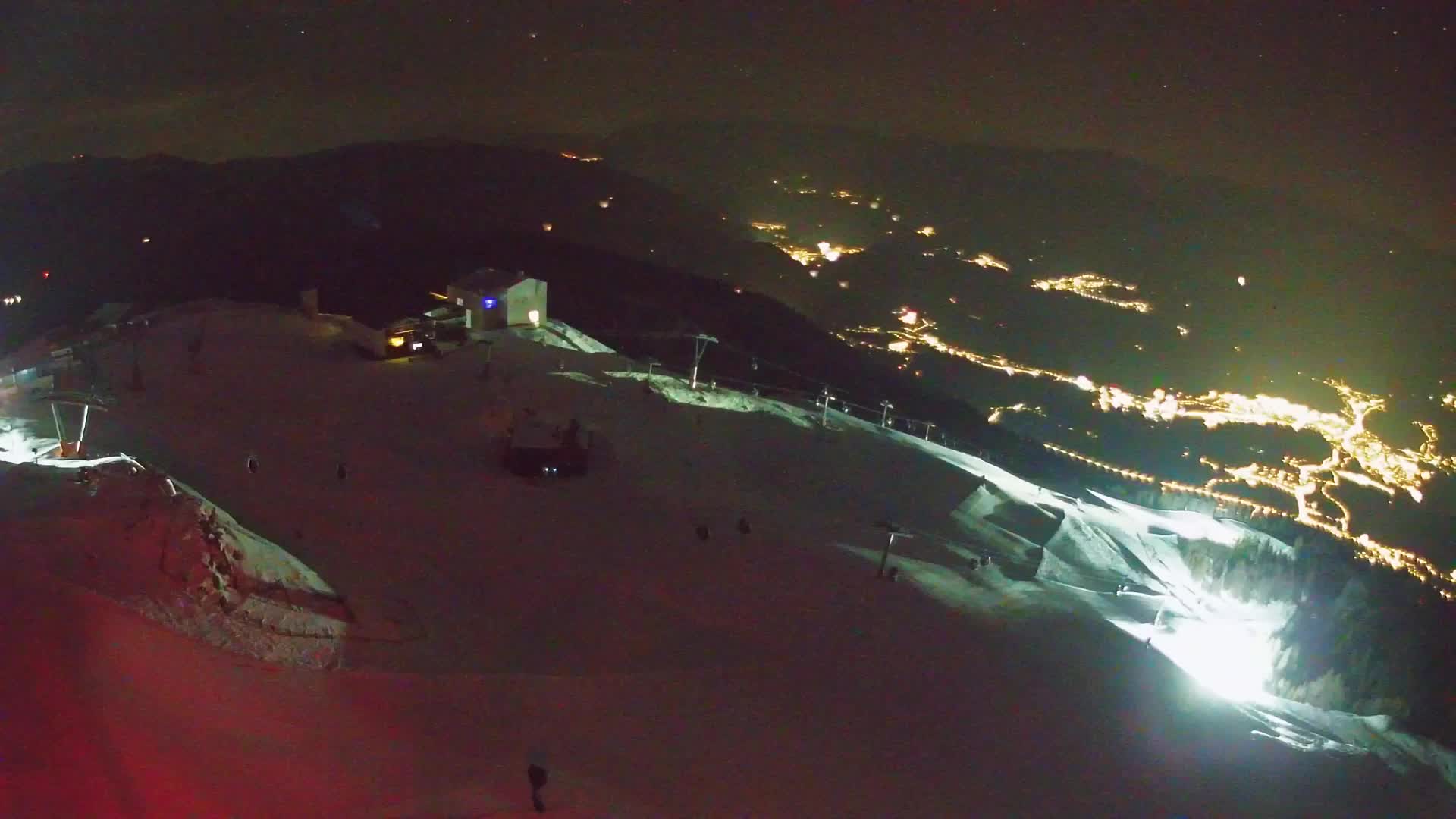 Station de ski Kronplatz sommet | vue sur Brunico