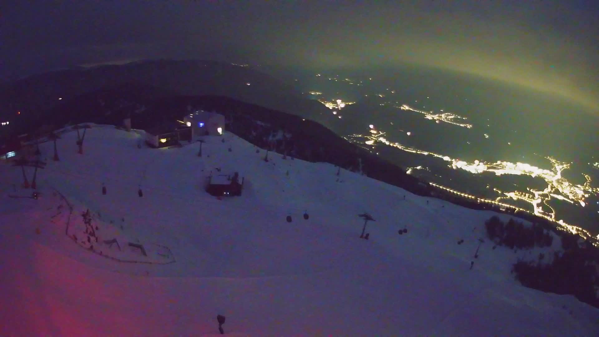 Station de ski Kronplatz sommet | vue sur Brunico