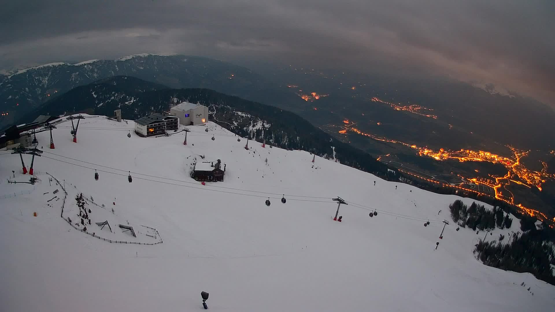 Kronplatz peak Ski resort | view to Bruneck