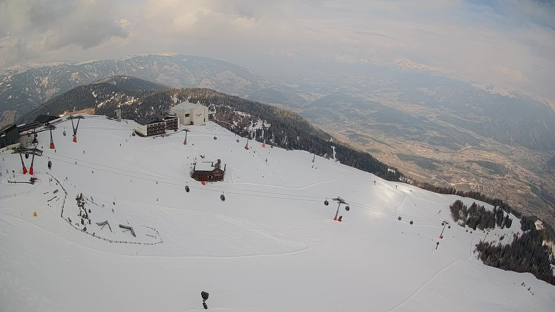 Kronplatz peak Ski resort | view to Bruneck