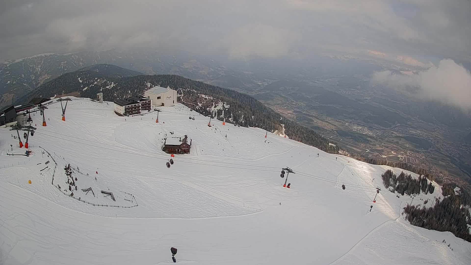 Kronplatz peak Ski resort | view to Bruneck