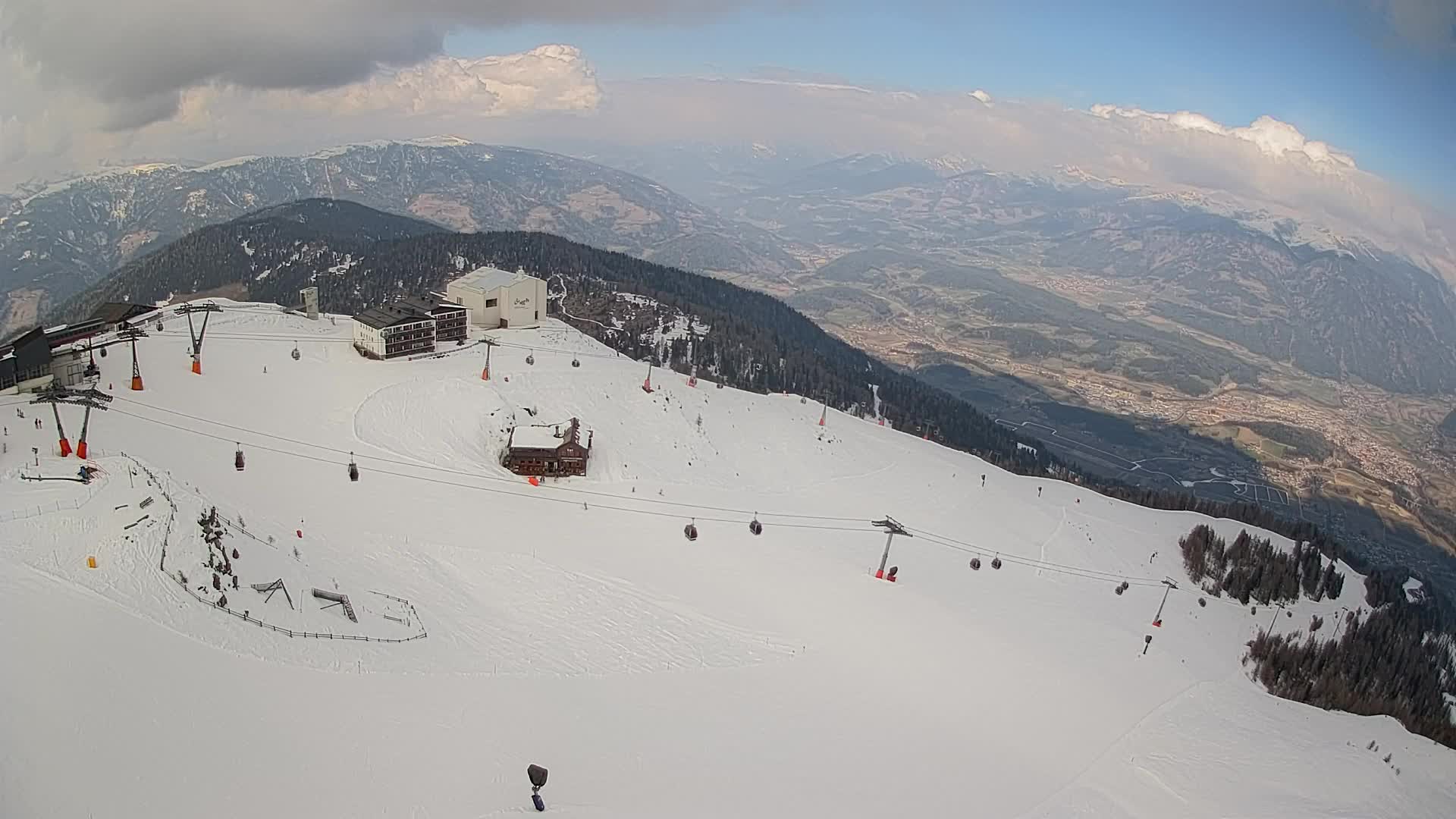 Smučišče Kronplatz – vrh | pogled na Bruneck