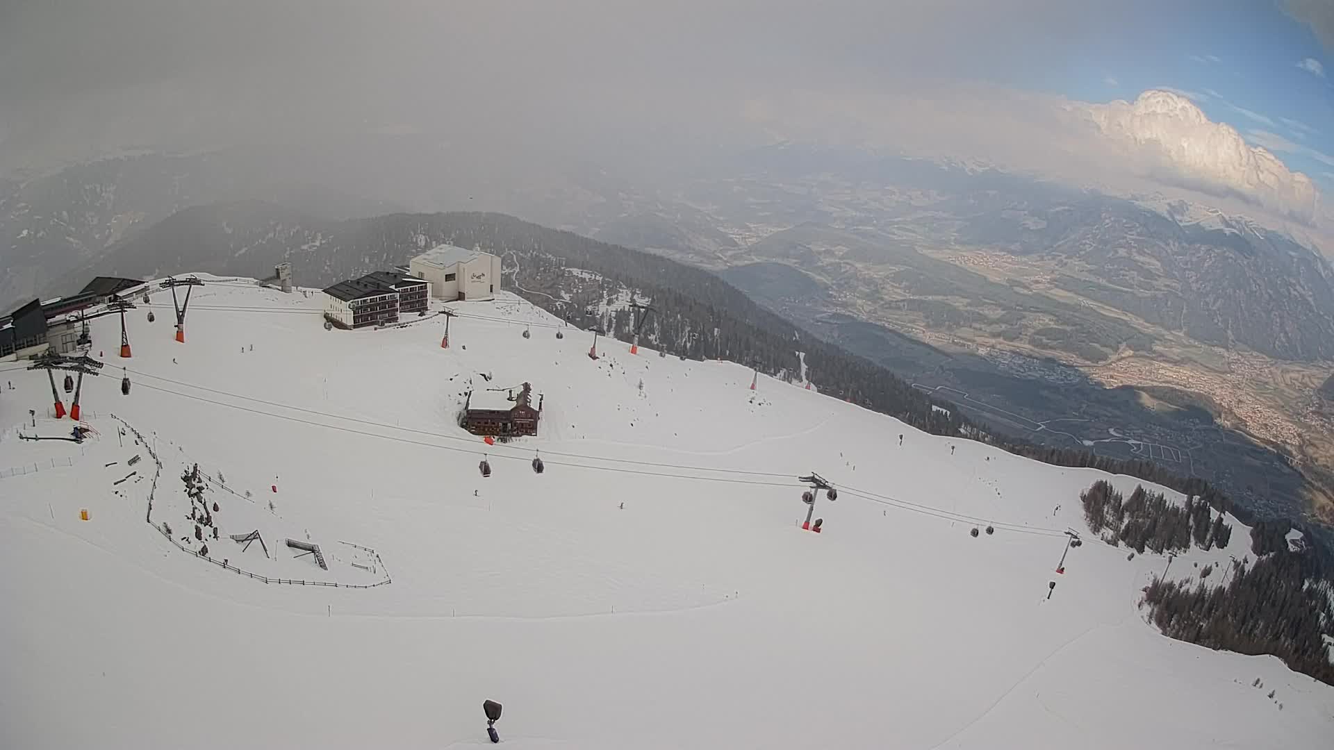 Kronplatz peak Ski resort | view to Bruneck