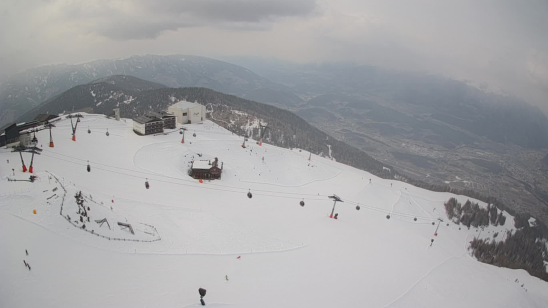 Kronplatz peak Ski resort | view to Bruneck