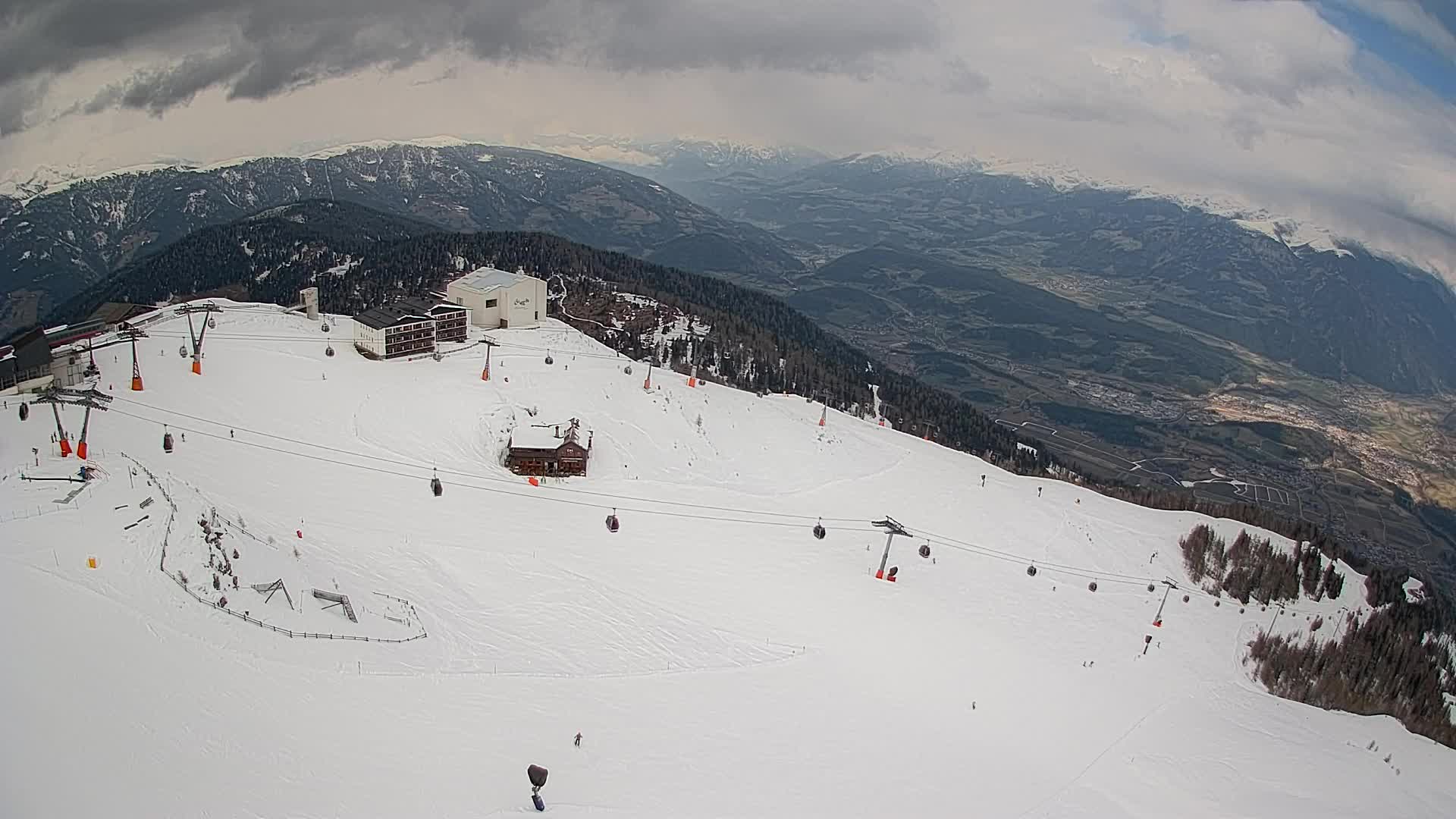 Kronplatz peak Ski resort | view to Bruneck