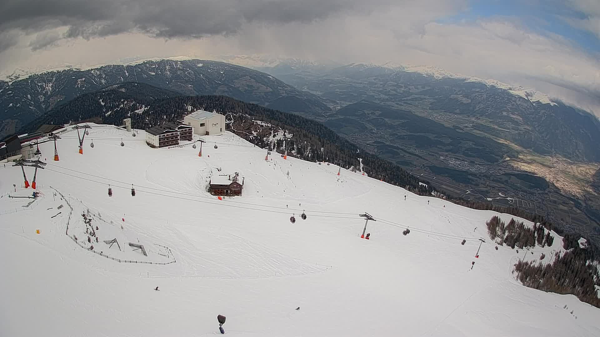 Kronplatz peak Ski resort | view to Bruneck