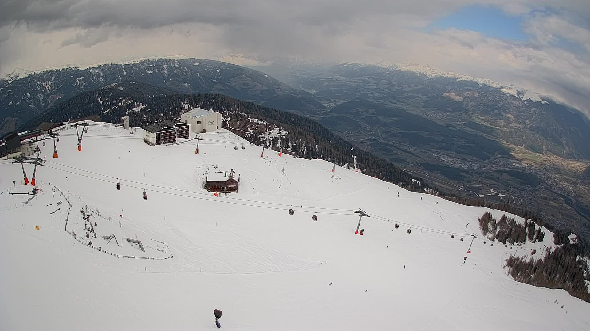 Kronplatz peak Ski resort | view to Bruneck