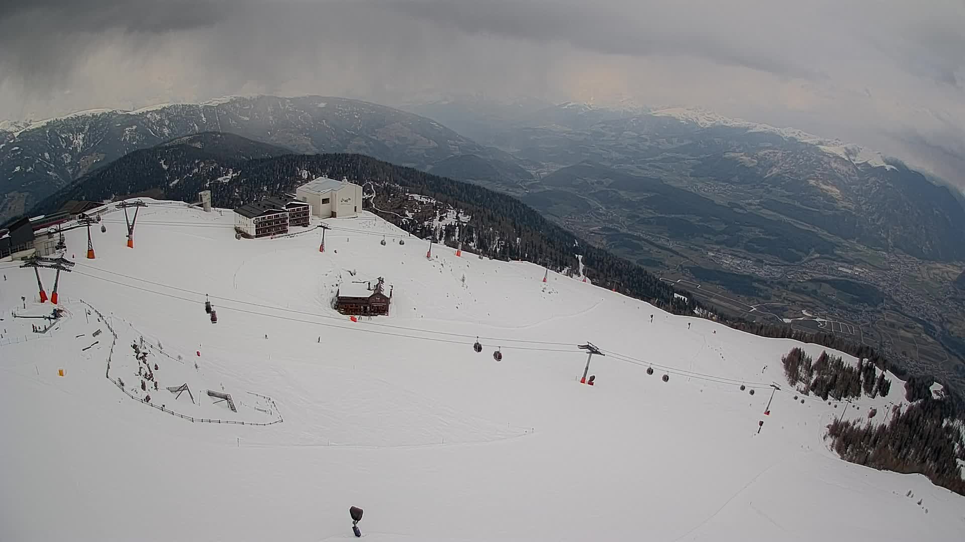 Kronplatz peak Ski resort | view to Bruneck