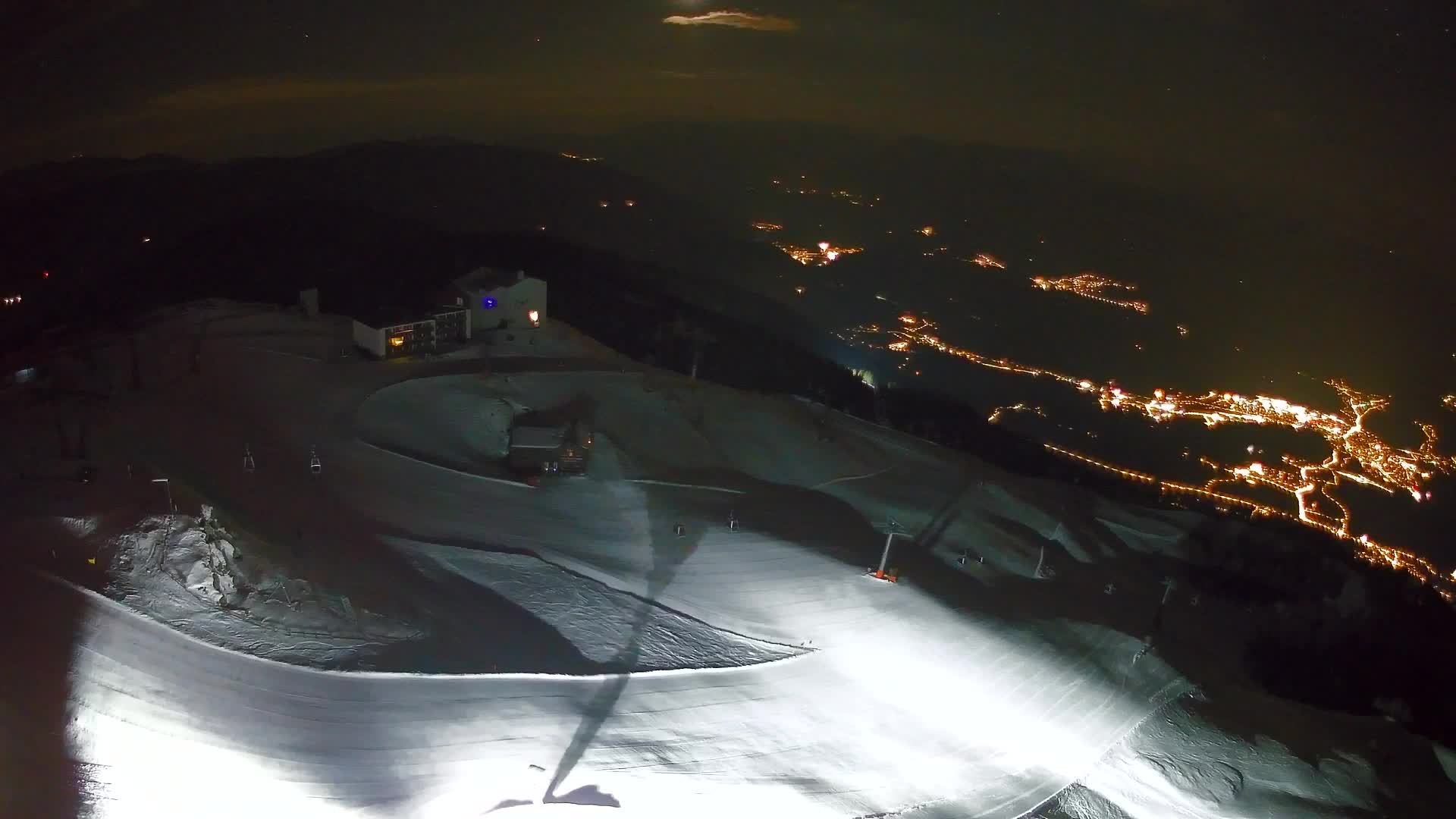 Station de ski Kronplatz sommet | vue sur Brunico