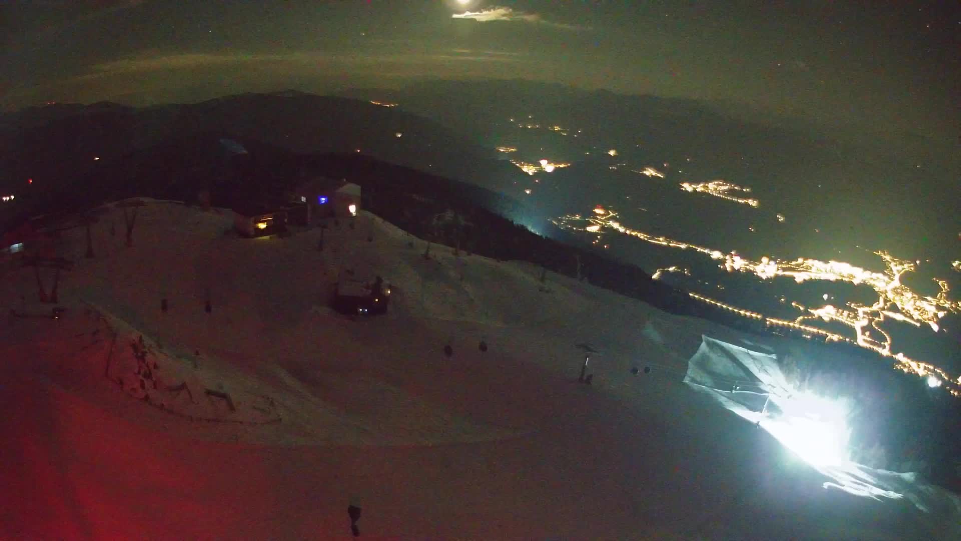 Station de ski Kronplatz sommet | vue sur Brunico