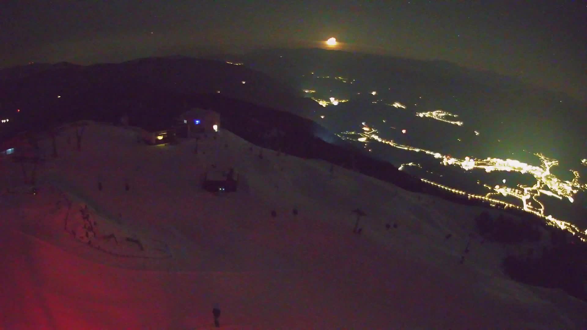 Skigebiet Kronplatz Gipfel | Blick auf Bruneck