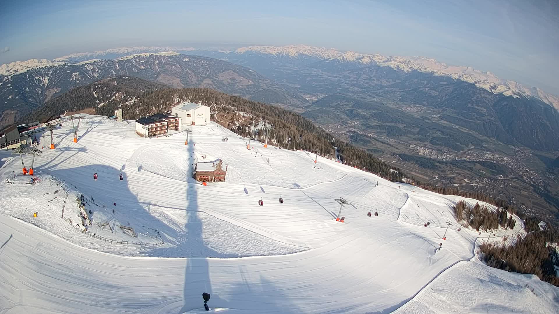 Kronplatz peak Ski resort | view to Bruneck