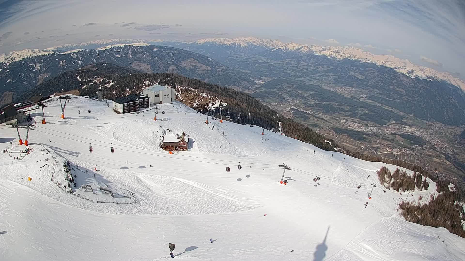 Kronplatz peak Ski resort | view to Bruneck