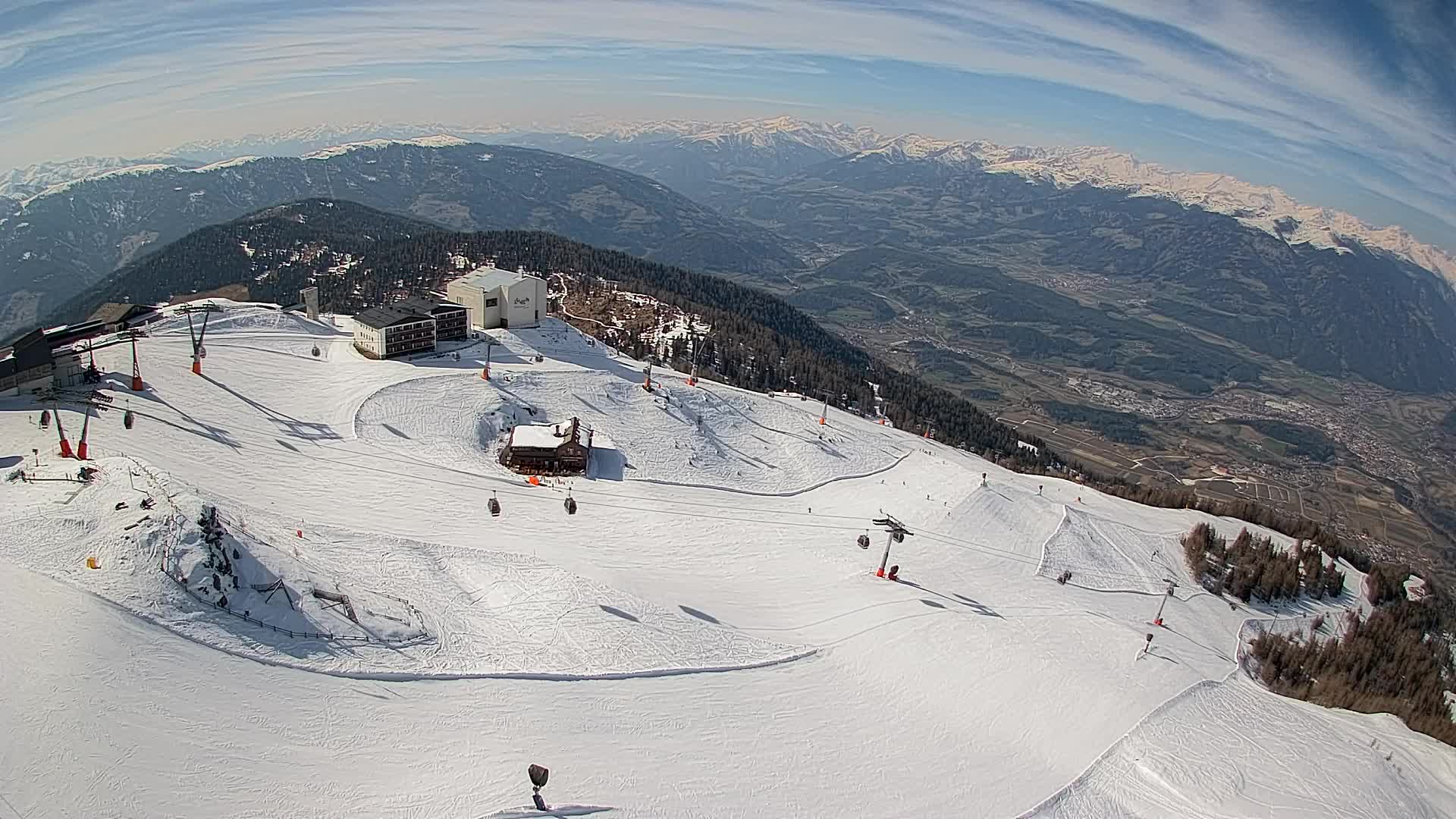 Smučišče Kronplatz – vrh | pogled na Bruneck