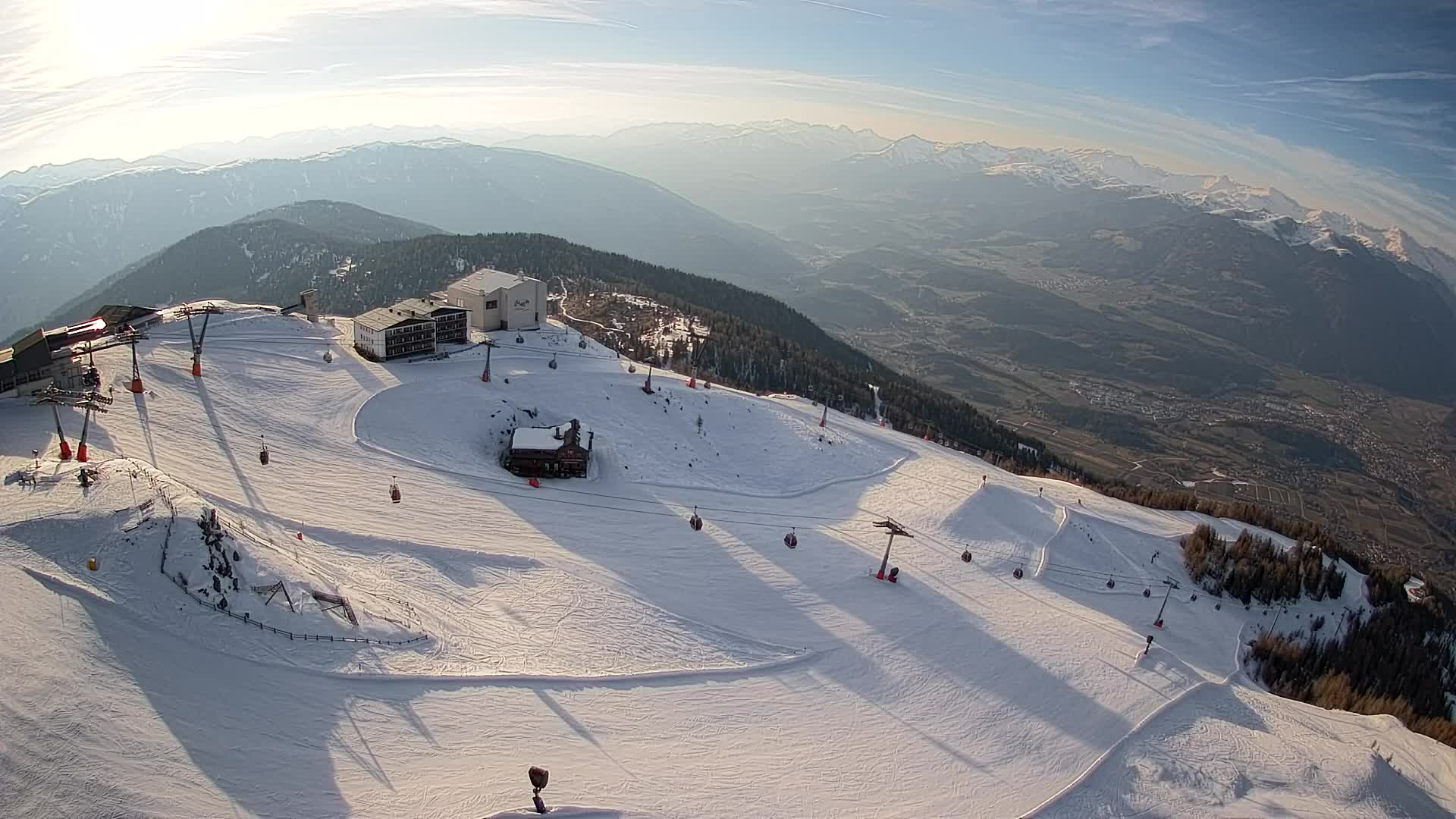 Kronplatz peak Ski resort | view to Bruneck