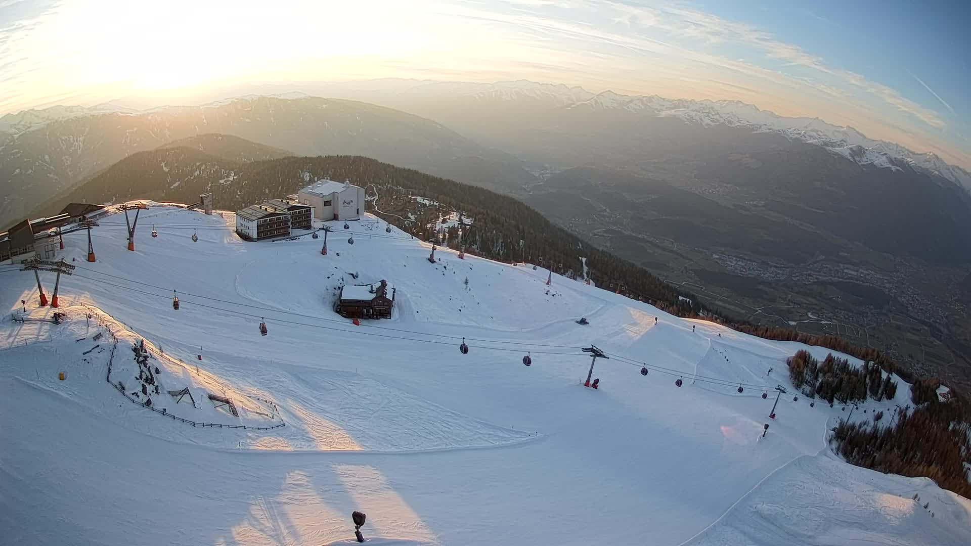 Kronplatz peak Ski resort | view to Bruneck