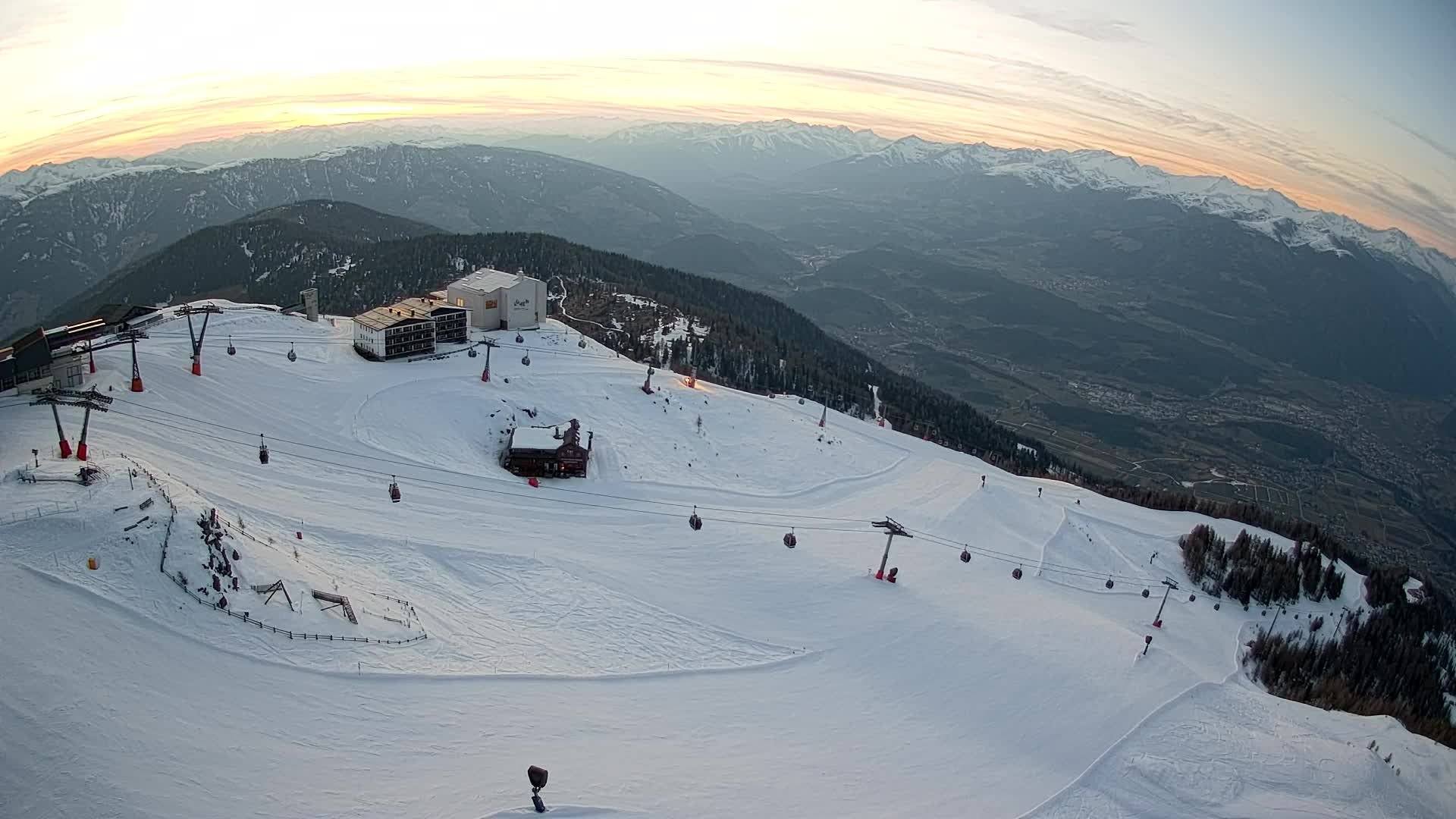 Kronplatz peak Ski resort | view to Bruneck