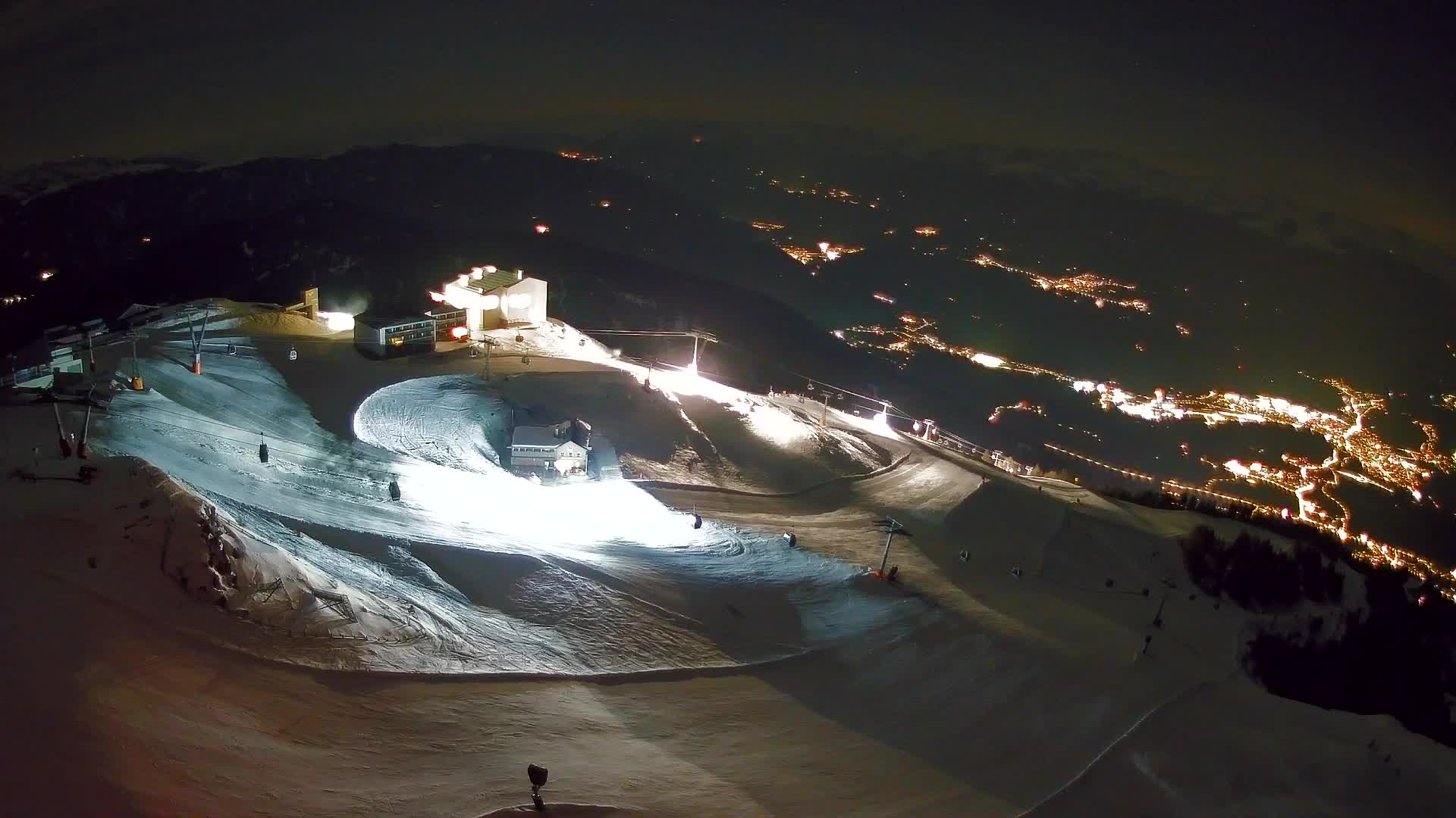 Skigebiet Kronplatz Gipfel | Blick auf Bruneck