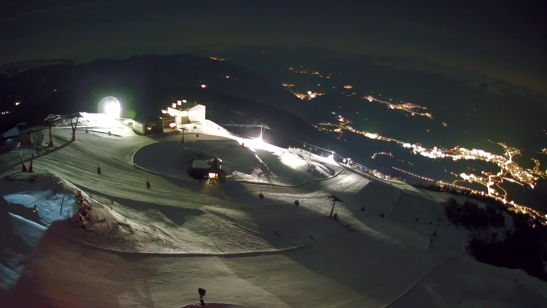Skigebiet Kronplatz Gipfel | Blick auf Bruneck