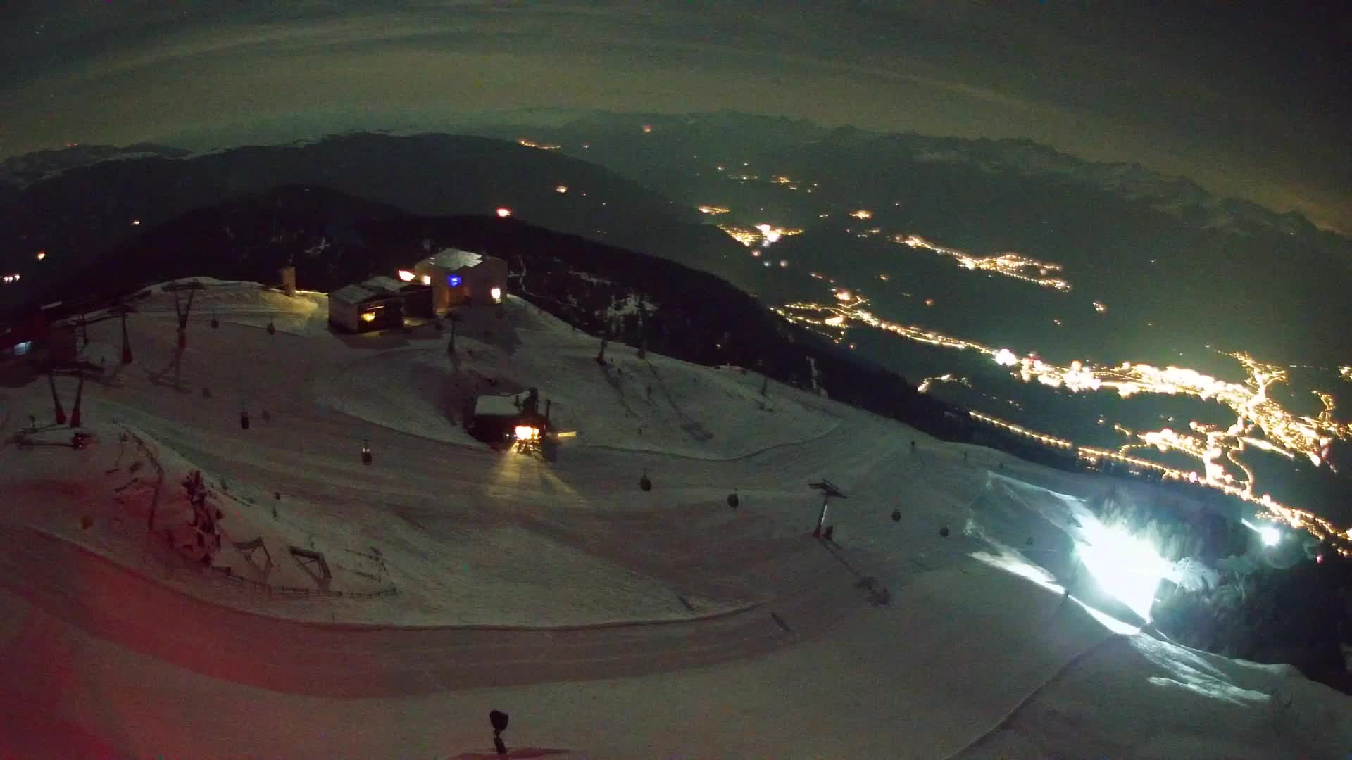 Station de ski Kronplatz sommet | vue sur Brunico