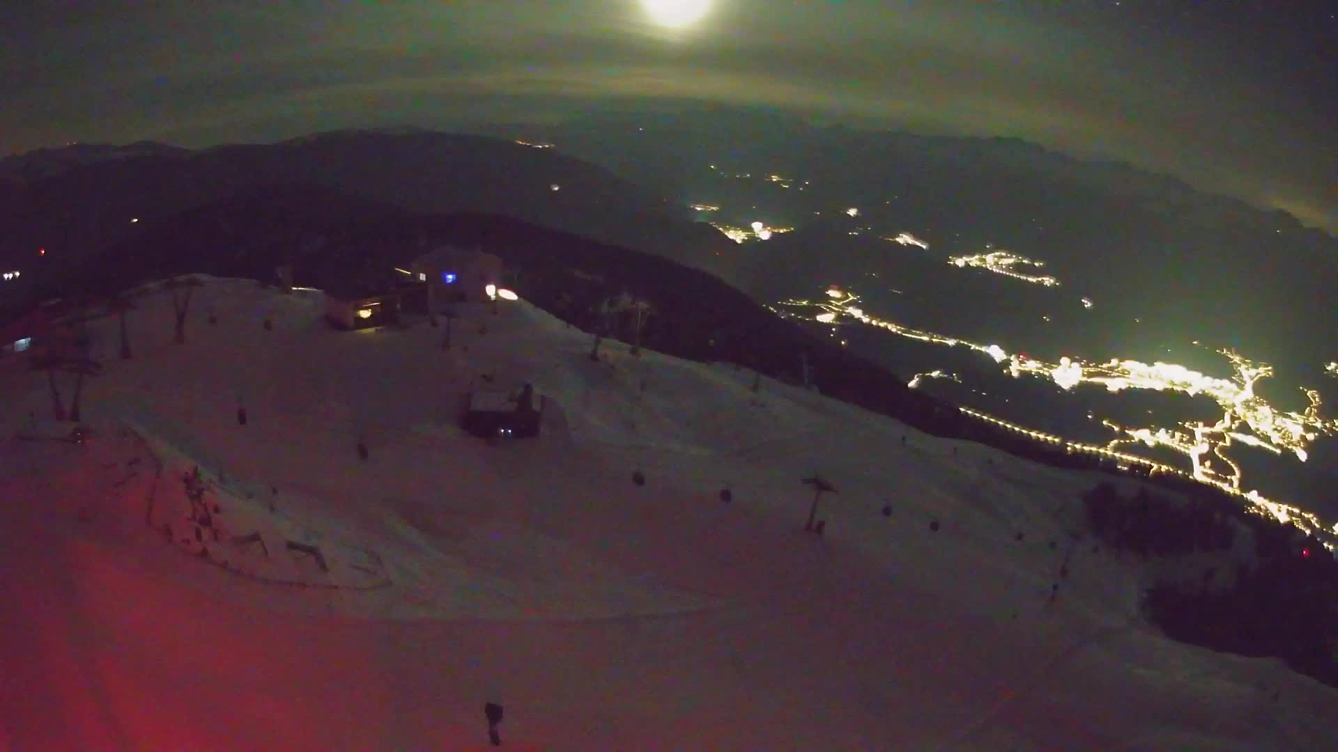 Station de ski Kronplatz sommet | vue sur Brunico
