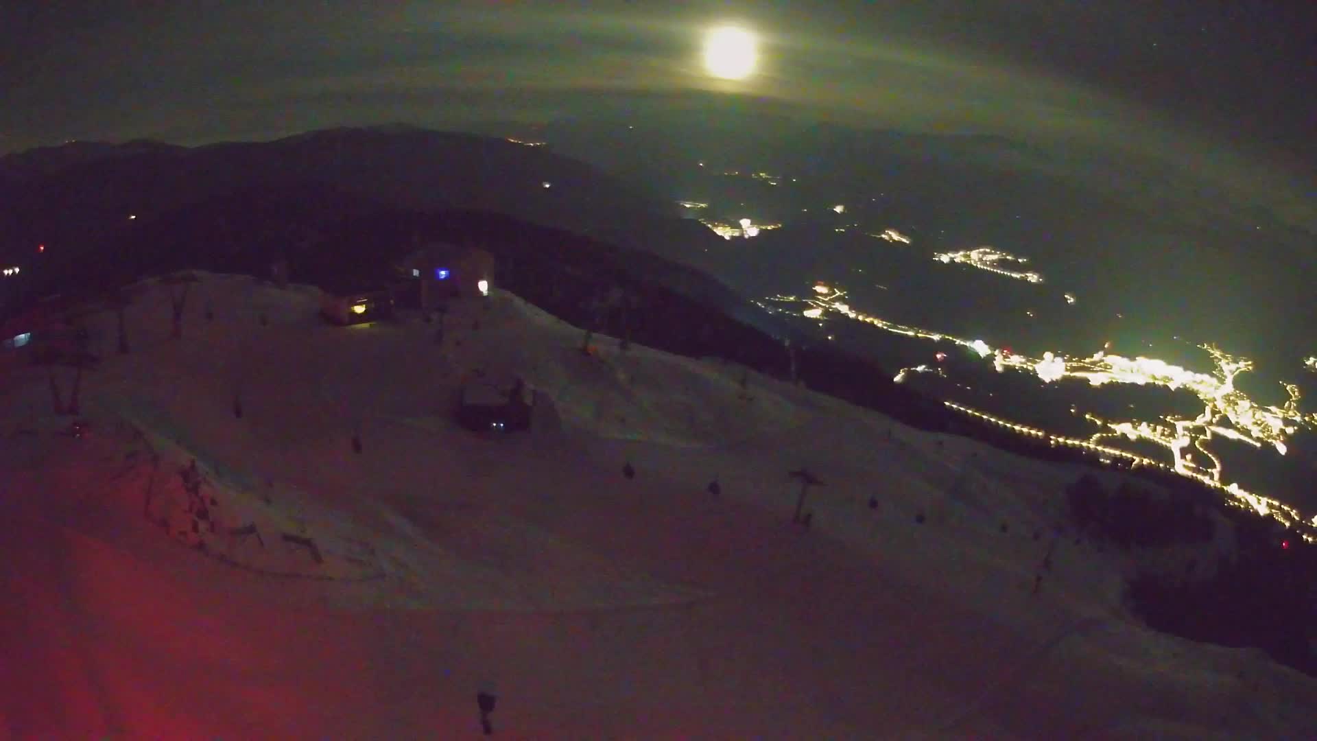 Station de ski Kronplatz sommet | vue sur Brunico
