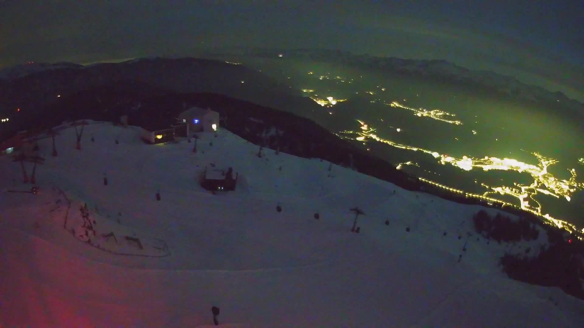 Station de ski Kronplatz sommet | vue sur Brunico