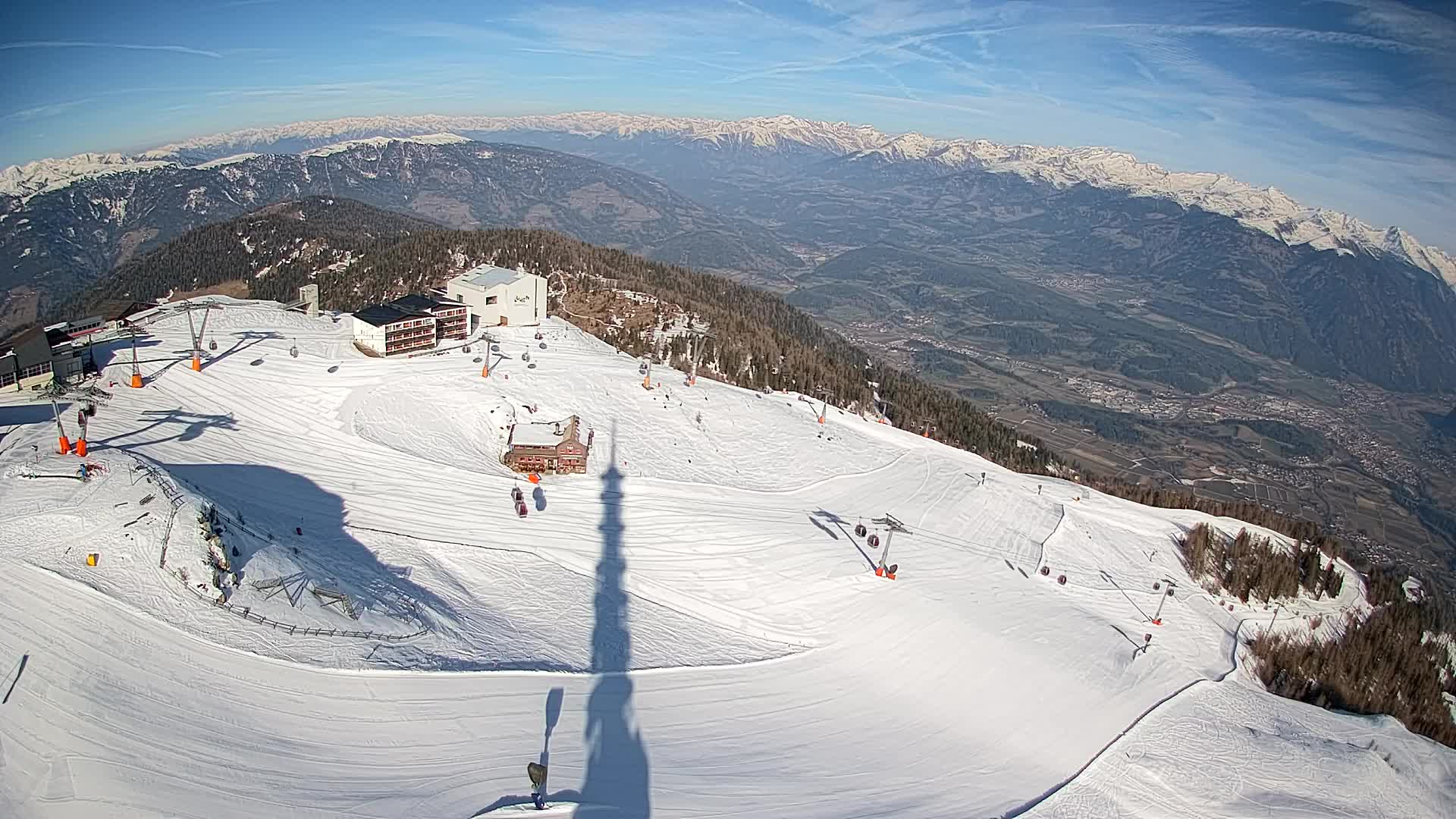 Kronplatz peak Ski resort | view to Bruneck