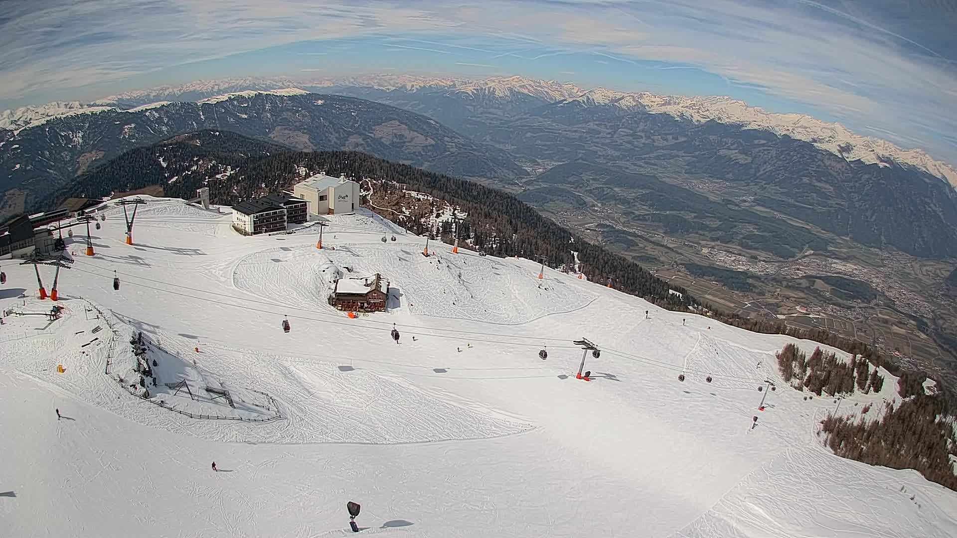 Kronplatz peak Ski resort | view to Bruneck