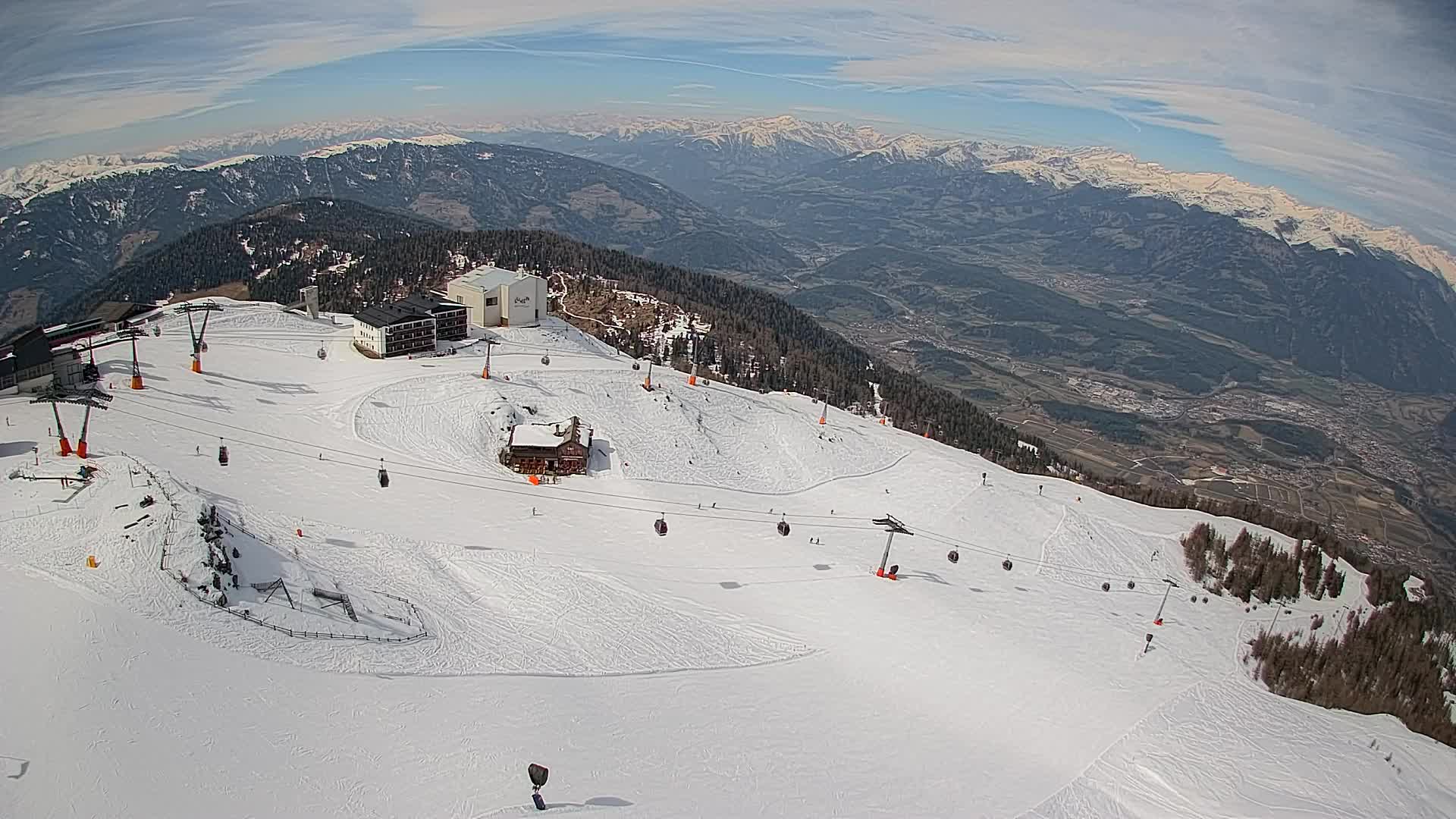 Kronplatz peak Ski resort | view to Bruneck
