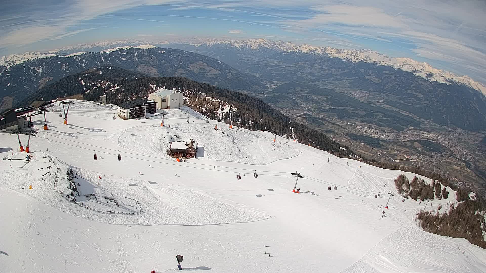 Kronplatz peak Ski resort | view to Bruneck