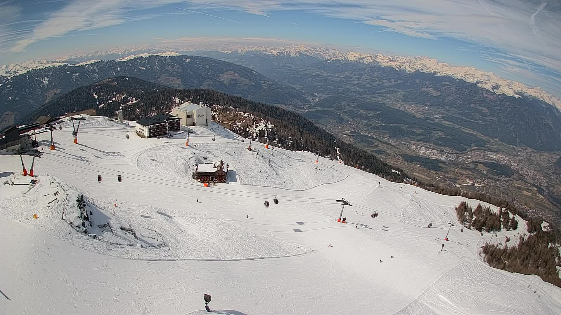 Kronplatz peak Ski resort | view to Bruneck