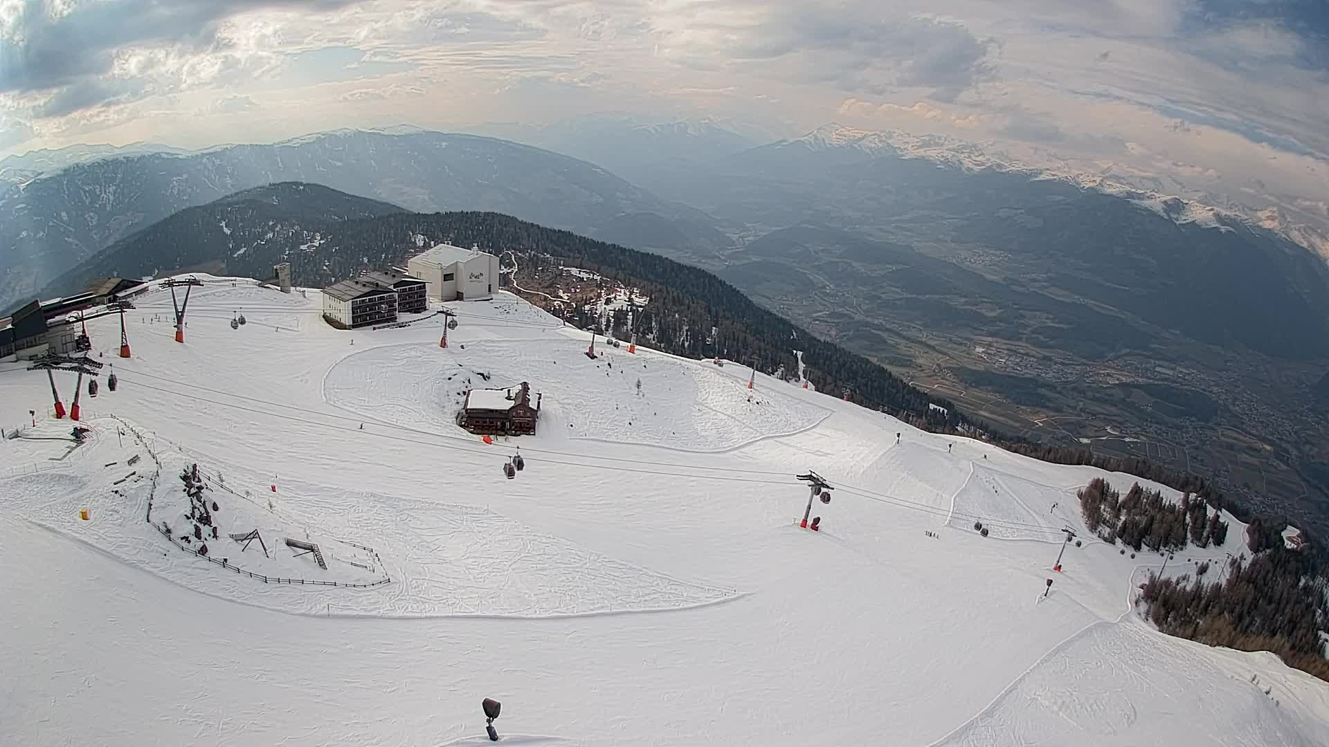 Kronplatz peak Ski resort | view to Bruneck