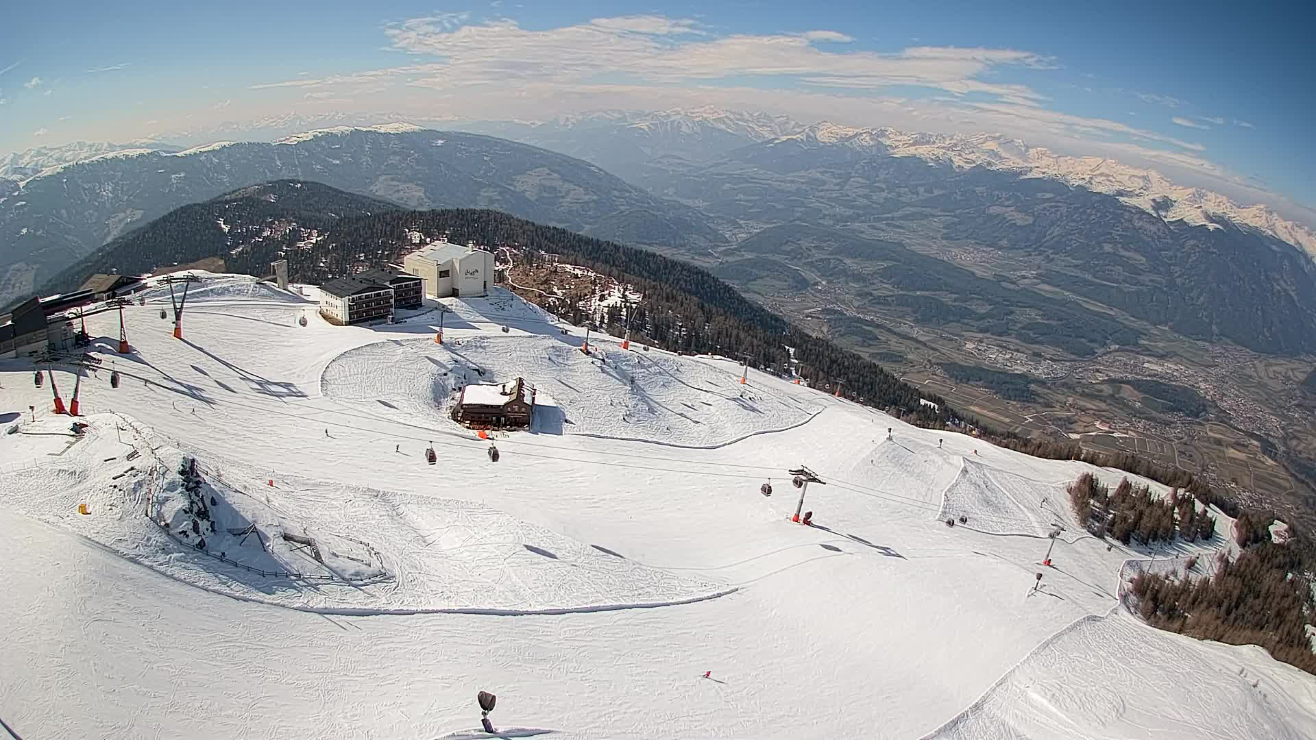 Kronplatz peak Ski resort | view to Bruneck