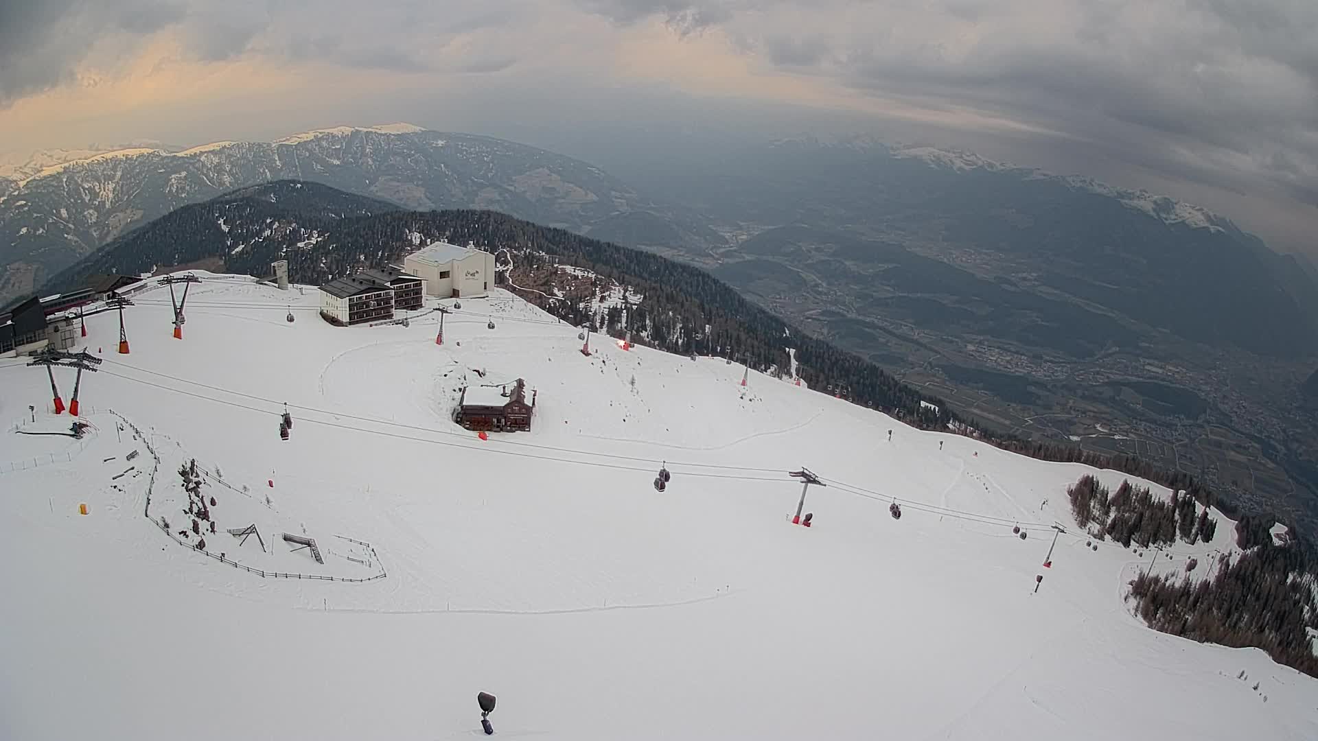 Kronplatz peak Ski resort | view to Bruneck