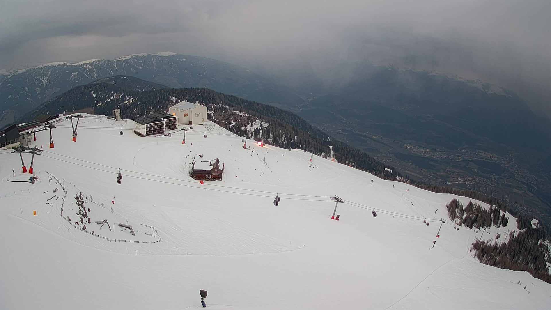Kronplatz peak Ski resort | view to Bruneck