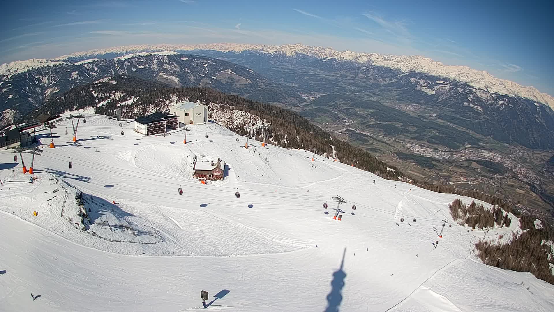 Station de ski Kronplatz sommet | vue sur Brunico
