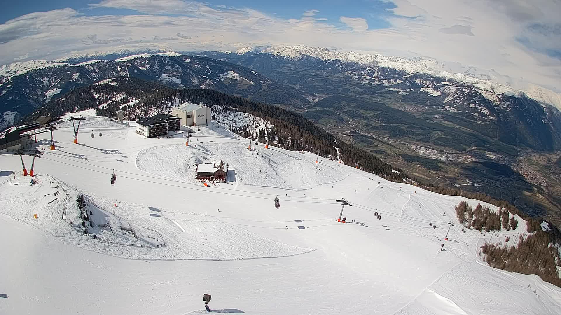 Kronplatz peak Ski resort | view to Bruneck