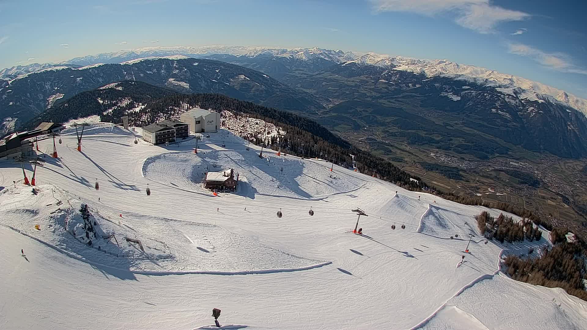 Kronplatz peak Ski resort | view to Bruneck