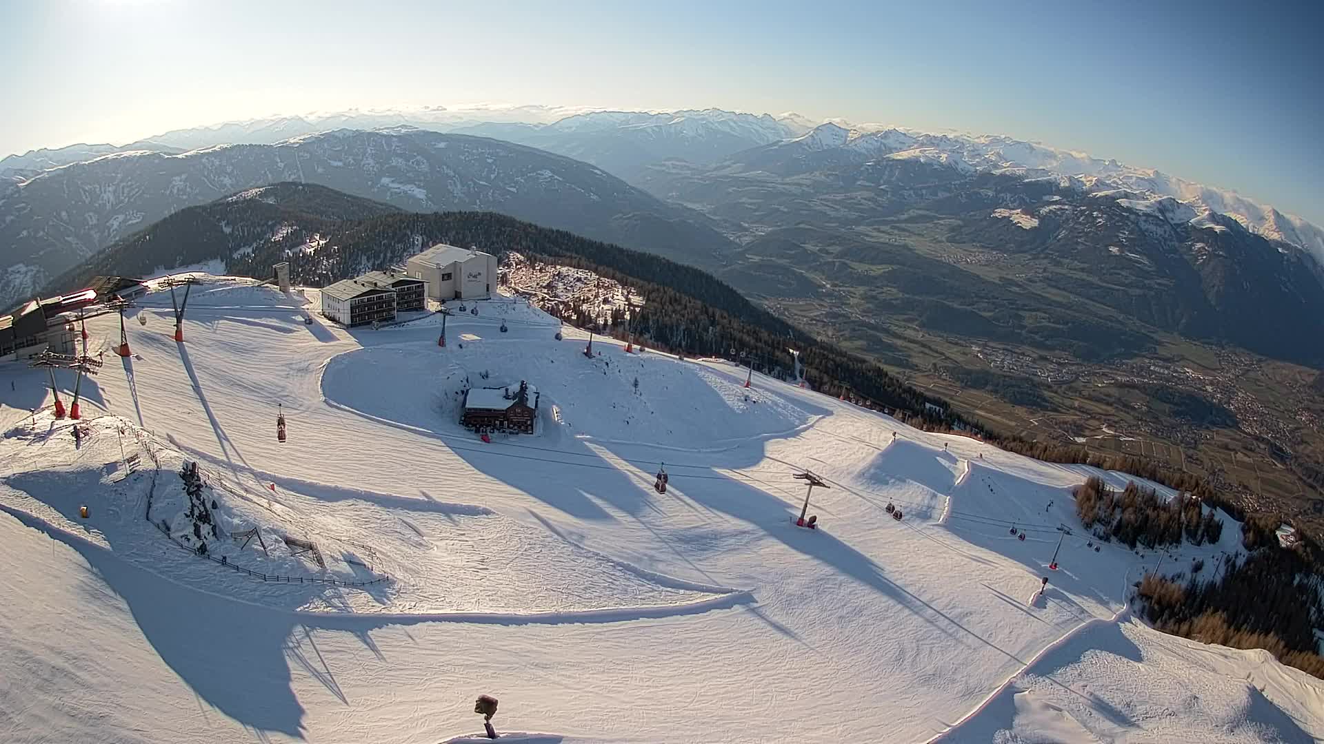 Kronplatz peak Ski resort | view to Bruneck