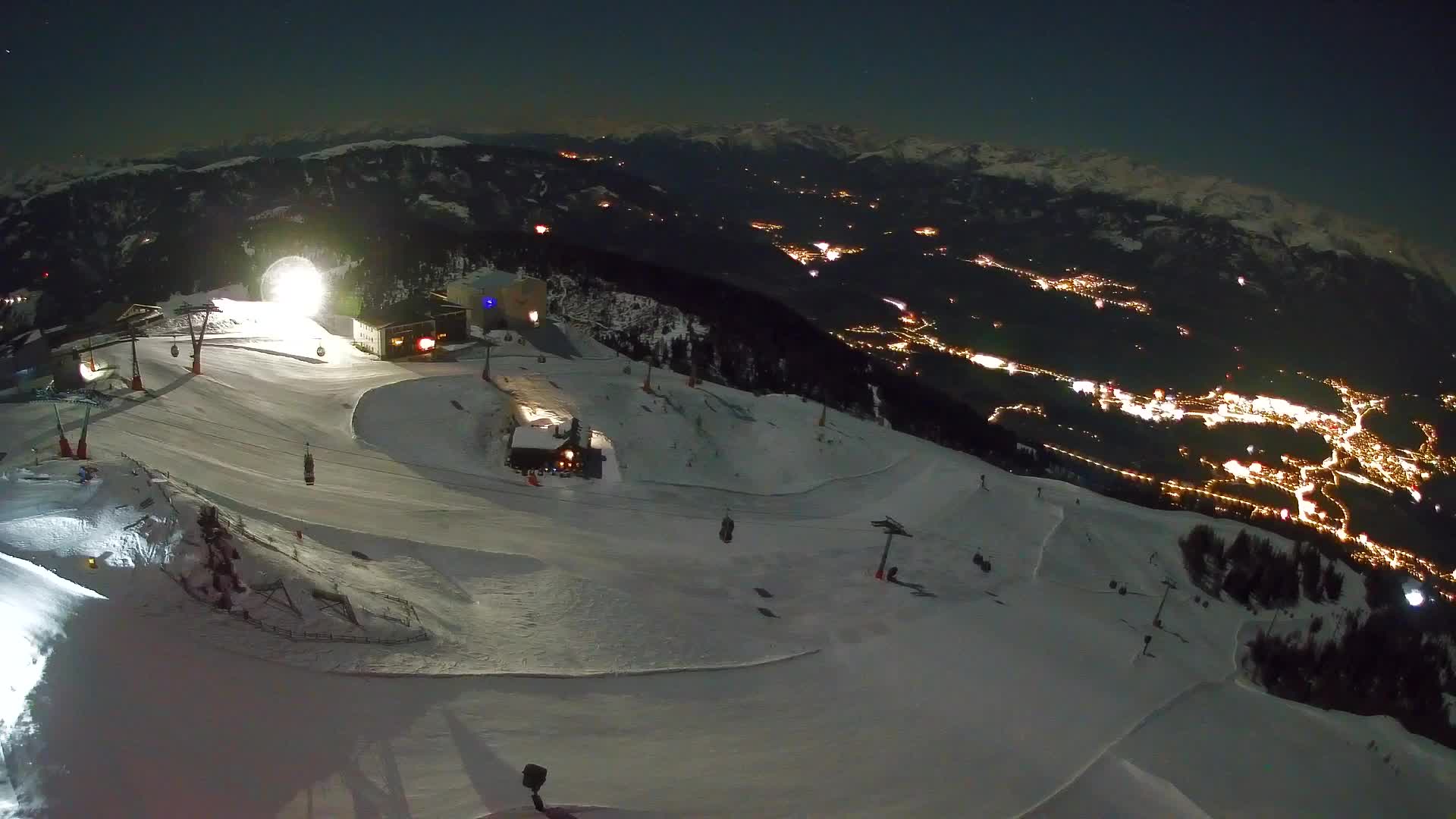 Kronplatz peak Ski resort | view to Bruneck