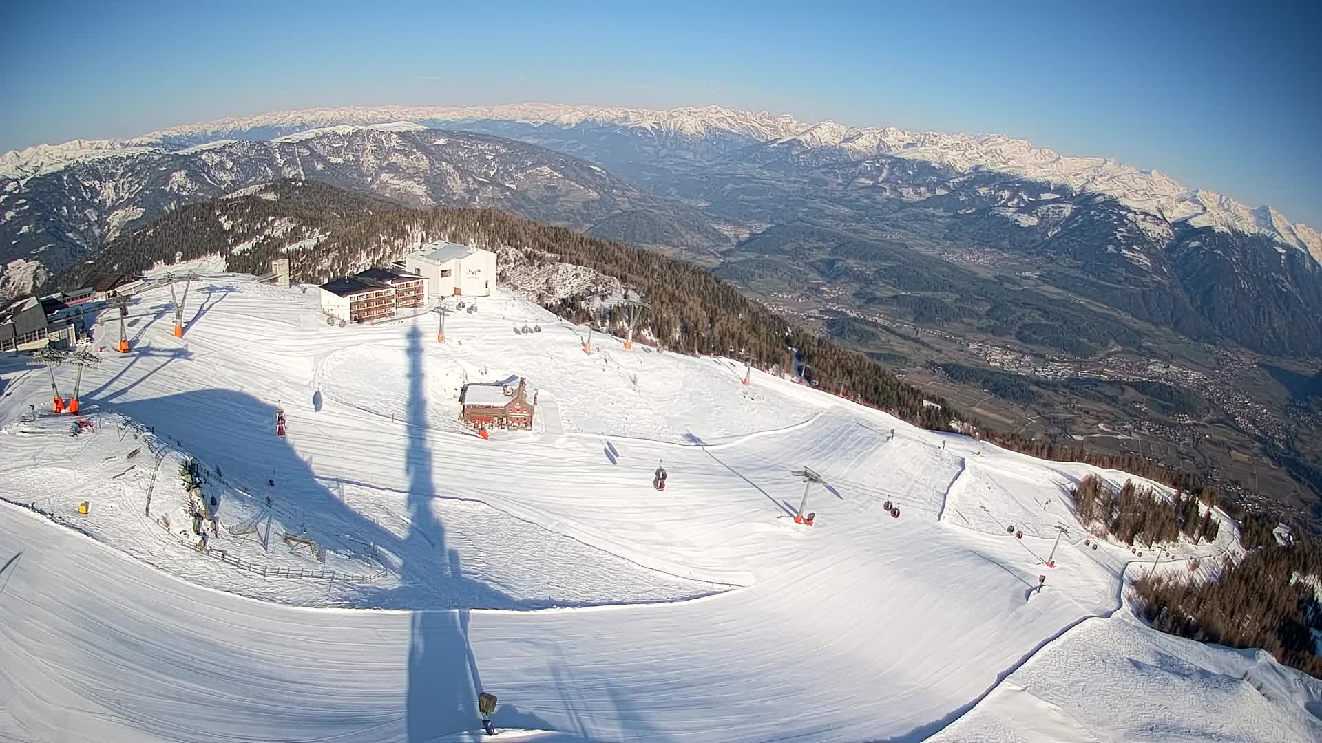 Kronplatz peak Ski resort | view to Bruneck
